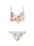 O'NEILL Bikiny 'Wave Skye'  tmavozelená / oranžová / biela