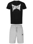 Tapout Joggingová súprava 'Walker'  sivá melírovaná / čierna