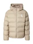 Calvin Klein Jeans Zimná bunda  kapučíno / biela