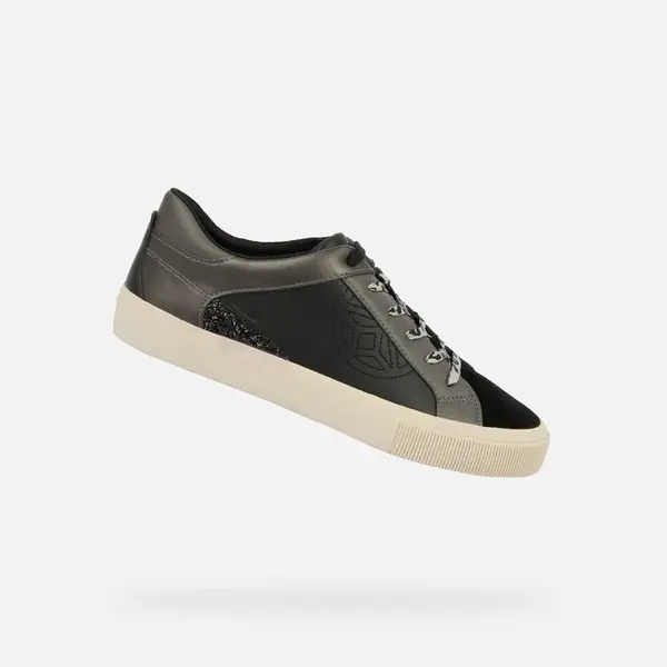 Black Women's Geox Emmeleny Sneakers - Women's