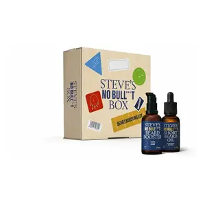 STEVE'S Dárková sada péče o vousy Beard Boosting Set Přípravek na podporu růstu vousů 30 ml + olej na vousy 30 ml