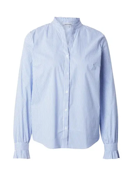 MORE & MORE Blúzka  svetlomodrá / biela