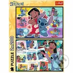 Trefl Puzzle 2 x 200 Stitch - Veselý život Stitcha - puzzle z kategorie 60 - 300 dílků