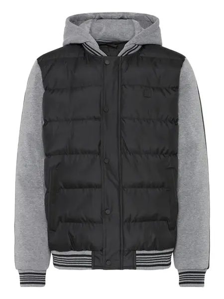 BLEND Prechodná bunda 'BHERNIE'  sivá / čierna