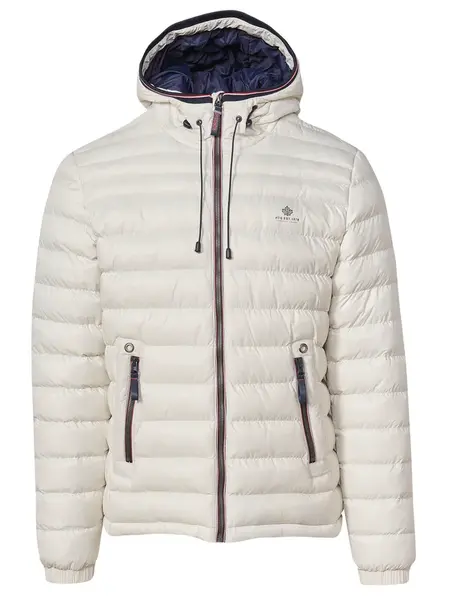 KOROSHI Prechodná bunda  krémová / námornícka modrá / červená