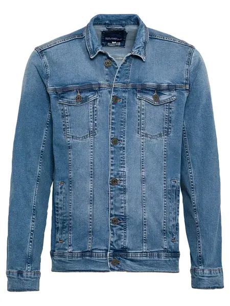 BLEND Prechodná bunda 'BHNARIL'  modrá / modrá denim