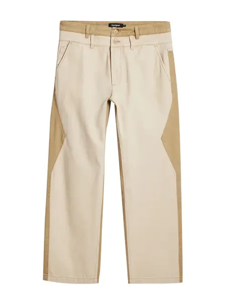 Desigual Džínsy  béžová / tmavobéžová