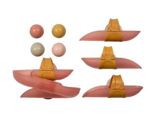 LITTLE DUTCH Dráha kuličková do vany Pink 10m+