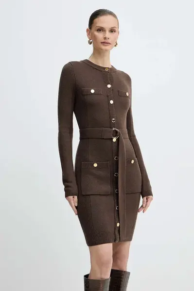 Šaty s přídavkem kašmíru Marciano by Guess AFRAH