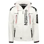 GEOGRAPHICAL NORWAY TECHNO HOODIE Pánska softshellová bunda, biela, veľkosť