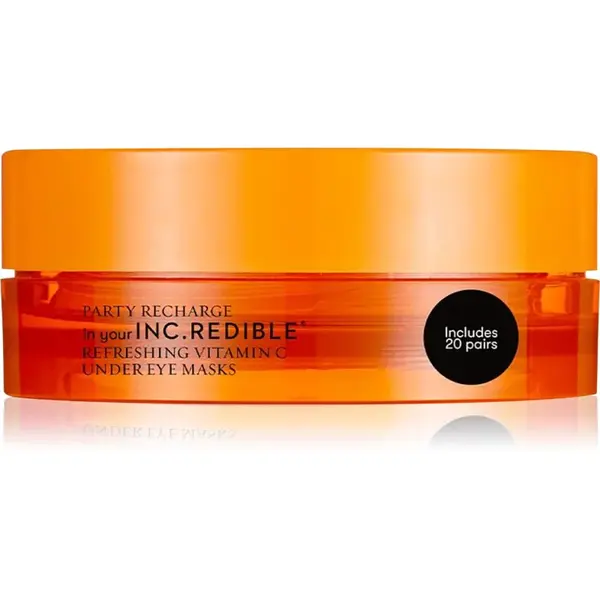 Nails Inc. Party Recharge hydrogélová maska na očné okolie s osviežujúcim účinkom 20 pár
