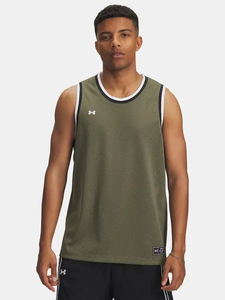 Men's Under Armour UA Zone Pro Mesh Tank Top-GRN - Mens