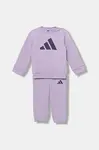 Dětská tepláková souprava adidas fialová barva, JW2463
