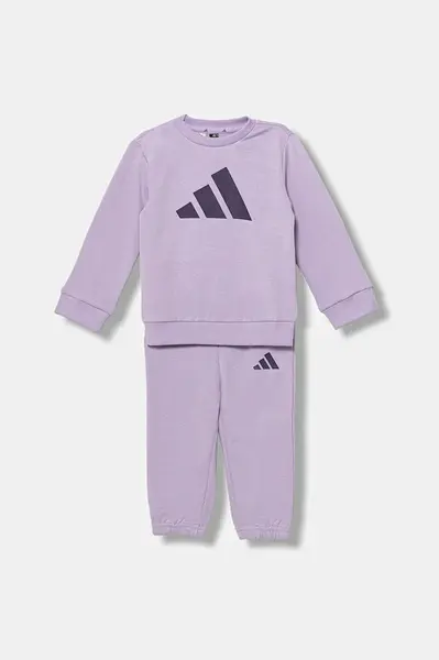 Dětská tepláková souprava adidas fialová barva, JW2463