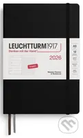 Weekly Planner & Notebook 2026 Medium (A5) Black - tečkovaný