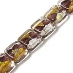 Handmade Gold Foil and Silver Foil Lampwork Beads