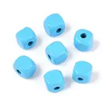 Spray Painted Wooden Beads