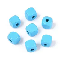 Spray Painted Wooden Beads