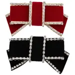 4Pcs 2 Colors Bowknot Velvet Shoe Decorations