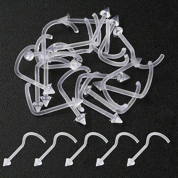 Acrylic L-Shaped Nose Ring