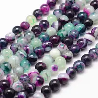 Natural Striped Agate/Banded Agate Bead Strands