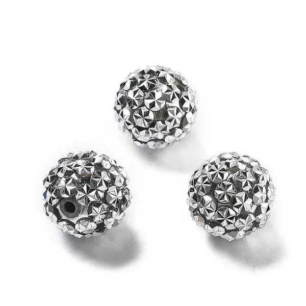 Acrylic Rhinestone Ball Beads