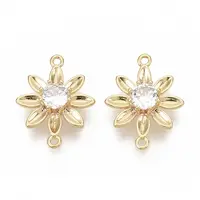 Brass Cubic Zirconia Links connectors