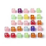 Transparent Large Hole Acrylic European Beads