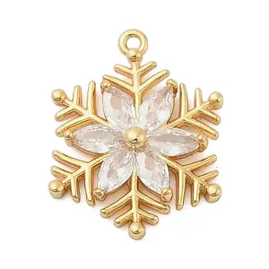 Brass Micro Pave Cubic Zirconia Pendatns