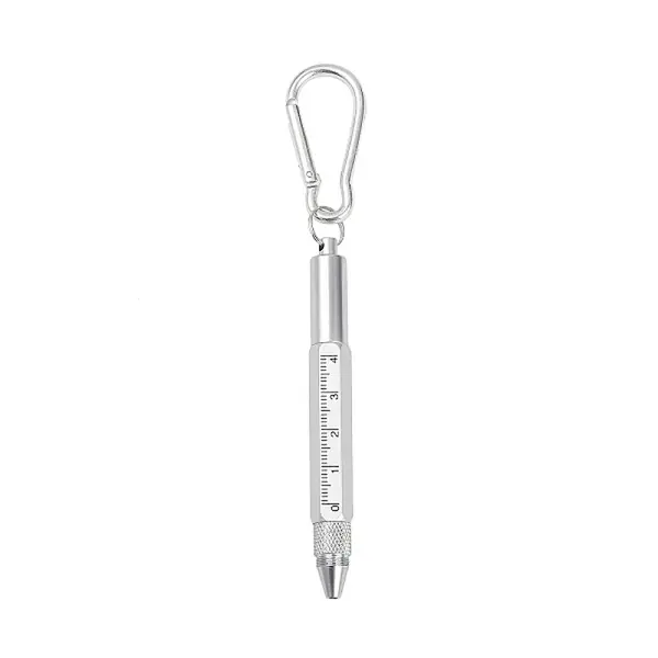 Aluminum Practical 6-in-1 Keychain Pen