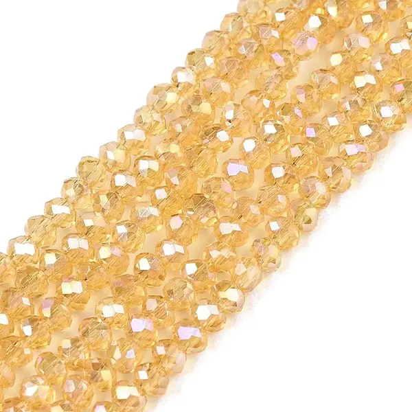 Electroplate Glass Beads Strands
