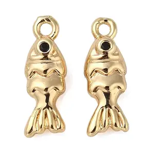 Brass Micro Pave Cubic Zirconia Pendants