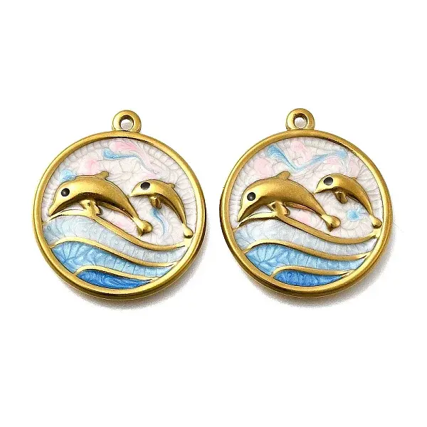 304 Stainless Steel Enamel Pendants