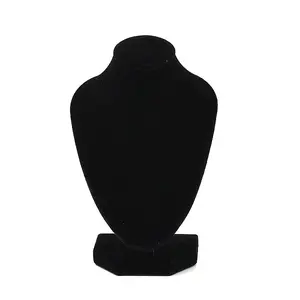 MDF Covered with Velveteen Bust Shaped Necklace Display Stands
