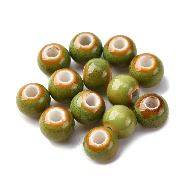 Bright Glazed Porcelain Beads
