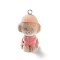 Flocky Resin Pendants