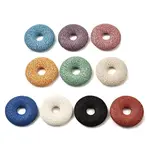 Natural Lava Rock Disc Big Pendants