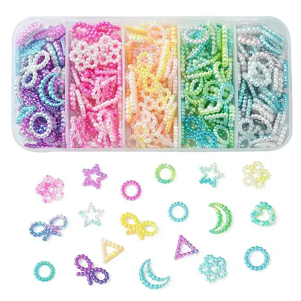 30G 5 Colors Spray Paint ABS Plastic Cabochons