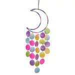 Flat Round Shell with Iron Wind Chimes