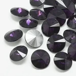 Pointed Back Glass Rhinestone Cabochons