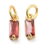 Brass Micro Pave Cubic Zirconia Charms