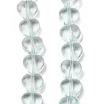 Baking Paint Transparent Glass Beads Strands