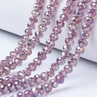 Electroplate Glass Beads Strands