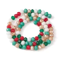 Christmas Theme Glass Beads Strands