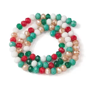 Christmas Theme Glass Beads Strands