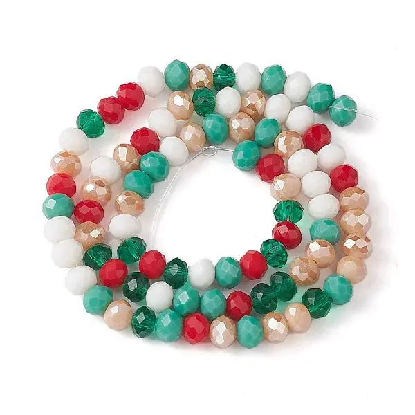 Christmas Theme Glass Beads Strands