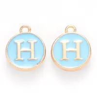 Golden Plated Alloy Enamel Charms