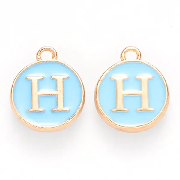 Golden Plated Alloy Enamel Charms