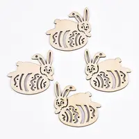 Undyed Natural Wooden Big Pendants