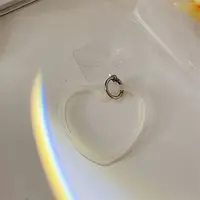 Silicone Love Heart Mobile Straps